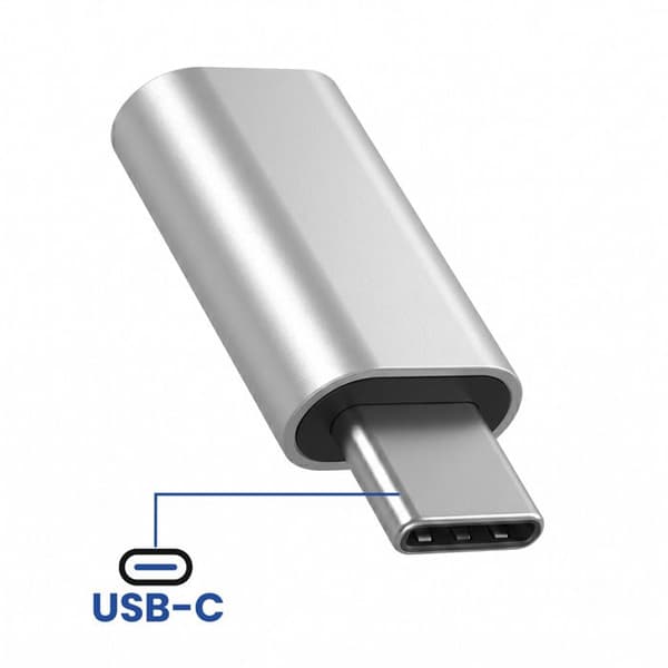 OTG Micro-USB Naisliitin USB-C Urosliittimeksi Blue Star Hopea