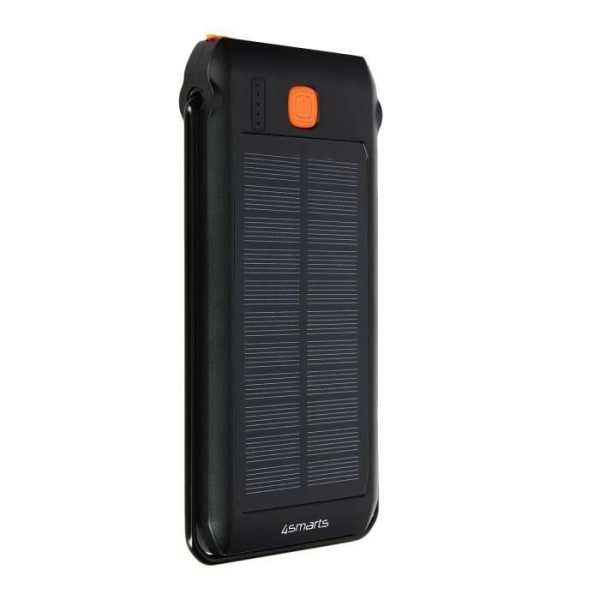 Solar Powerbank 10000 mAh 18W dubbel utgång 4smarts TitanPack Flex
