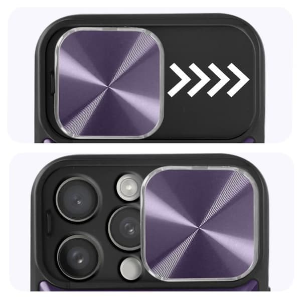 Coque - UNDERRETTE - iPhone 15 Pro Max - Violet - Indbygget kamerabeskyttelse - Bi-materiale Lila