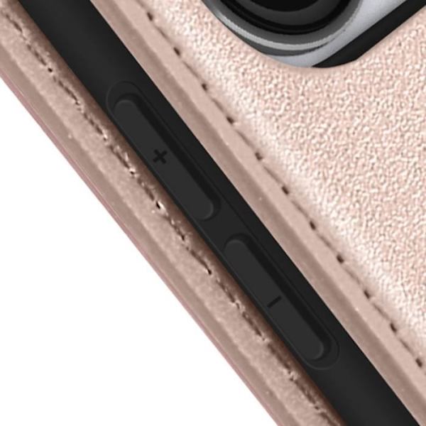 Fodral för Motorola Moto G7 Power Card Holder Support Video Rose gold Rosa