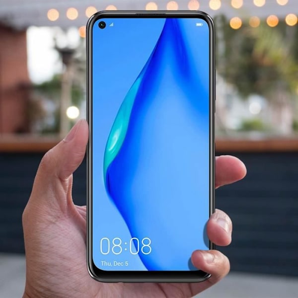 Komplet blok Huawei P40 Lite LCD-skærmudskiftning Touch Glas Sort