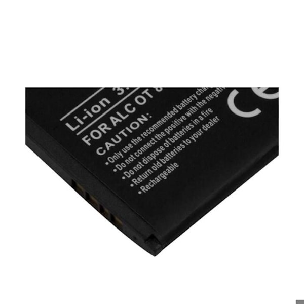 Erstatningsbatteri til Alcatel OT 880 / OT 710 3,7V 800mAh Li-ion Sort Svart