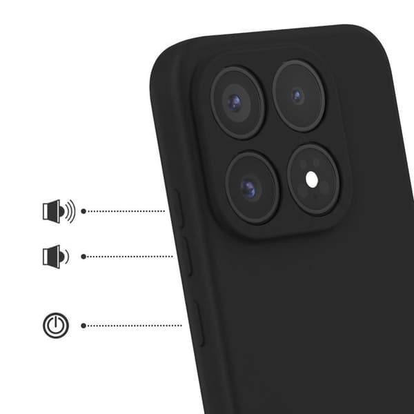 Silicone Cover til Xiaomi 17 Soft-Touch Fast Cover Sort Svart