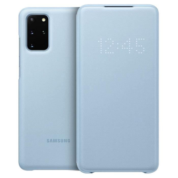 Etui - Samsung - Galaxy S20 Plus - Translucent Lock - Led View Cover - Ljusblå Himmelsblå