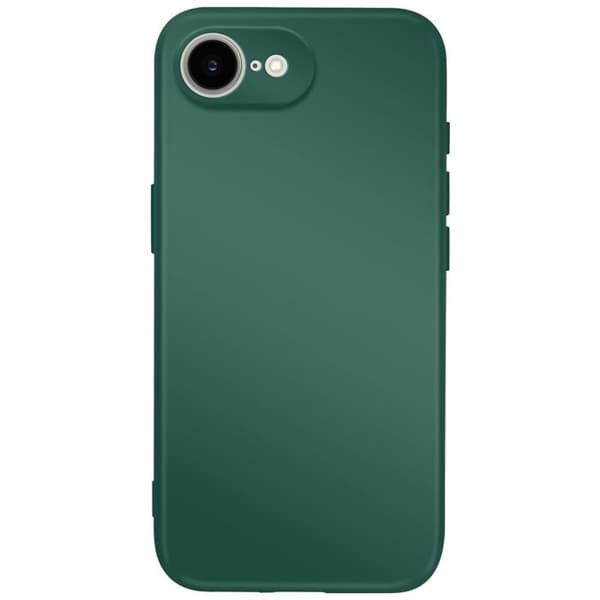 Cover - ADVARSE - iPhone 16e - Soft-Touch - Semi-stiv silicone - Mørkegrøn Grön