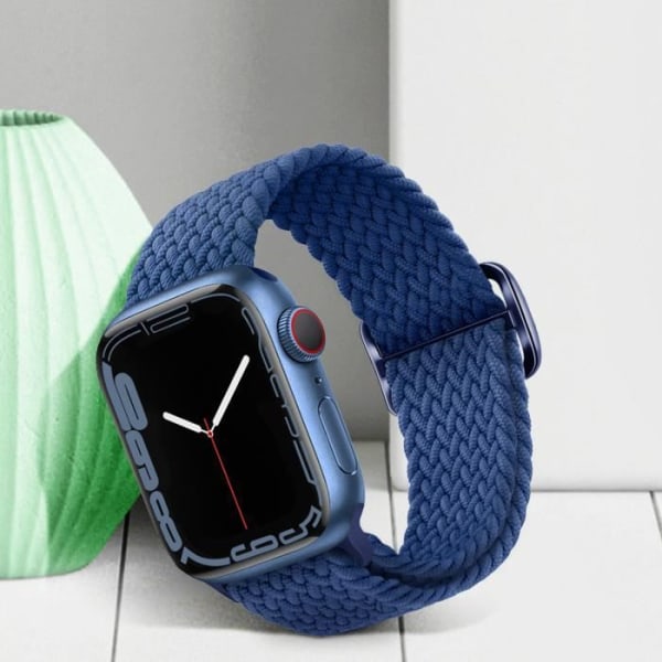 Rem för Apple Watch 41 mm / 40 mm / 38 mm Andas flätad nylonblå Blå