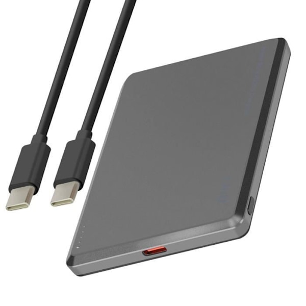 Ekstern Batteri - LINQ - iPhone MagSafe 8000mAh - USB-C 20W - USB-C Kabel Inkluderet - Grå Grå