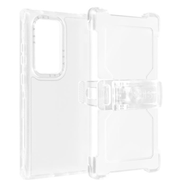 Fodral till Samsung Galaxy S24 Ultra - AVIZAR - Bältesklämma hörn Bumper Transparent Transparent