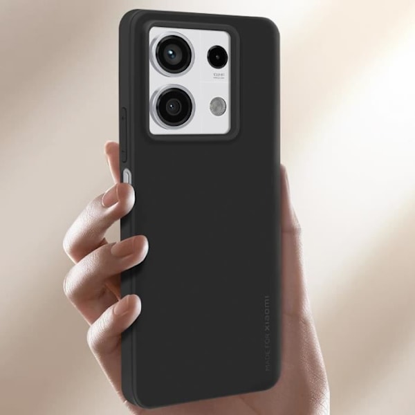 Xiaomi Redmi Note 13 5G Silicone Mate Soft Touch -kotelo Xiaomi Blackille Svart