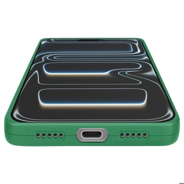 Silikonskal för iPhone 17 Pro med förstärkt kamerablock Grön Grön