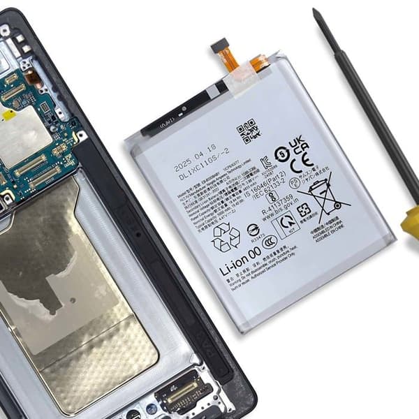 Akku - AVIZAR - Galaxy S25 Ultra - 5000mAh - Litiumioni - Harmaa Grå