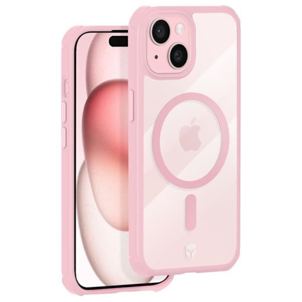 MagSafe Fodral för iPhone 15 Plus Anti-Drop 3m Force Fodral med matt finish i pulverrosa Rosa
