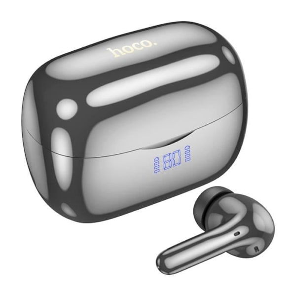 Bluetooth-hörlurar - HOKO - Svart modell - Brusreducering - 7h batteritid - Kromeffekt Svart