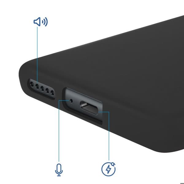 Coque Soft-Touch til Xiaomi Redmi Note 15 5G i Sort Anti-Skrid Silikone Svart