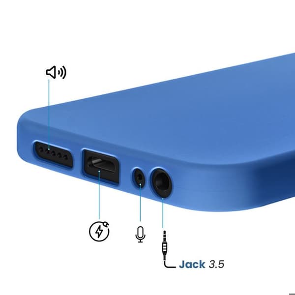 Redmi 15C Soft-Touch -silikonikuori Fast Cover -sarja sininen Blå