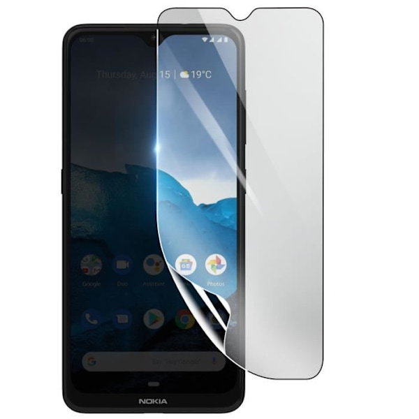 Näytönsuoja - 3MK - Nokia 6.2 - Iskunkestävä Hydrogeeli - Naarmuuntumaton - Läpinäkyvä Transparent