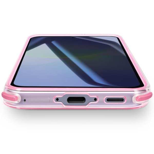 Skydd för Galaxy A37 Förstärkt Design Bi-Material Texturerad Halkfri Rosa Ros