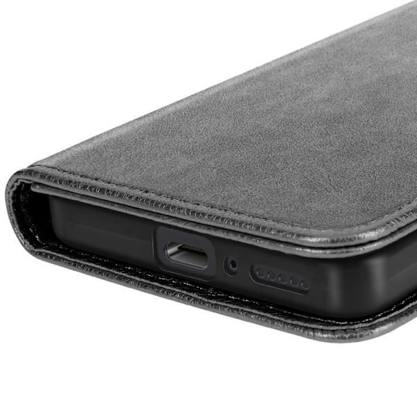 Plånboksfodral - Xiaomi - Redmi Note 14 5G - Grå - Videostöd - Magnetisk flik Grå