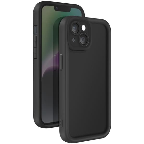 Kuori - iPhone 14 - Pehmeä Silikoni - Soft Touch - Kamerasuoja - Musta Svart