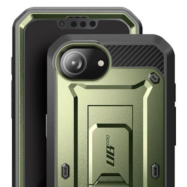 Coque integreret til iPhone 16e stødabsorberende med kickstand støtte Supcase grøn Grön