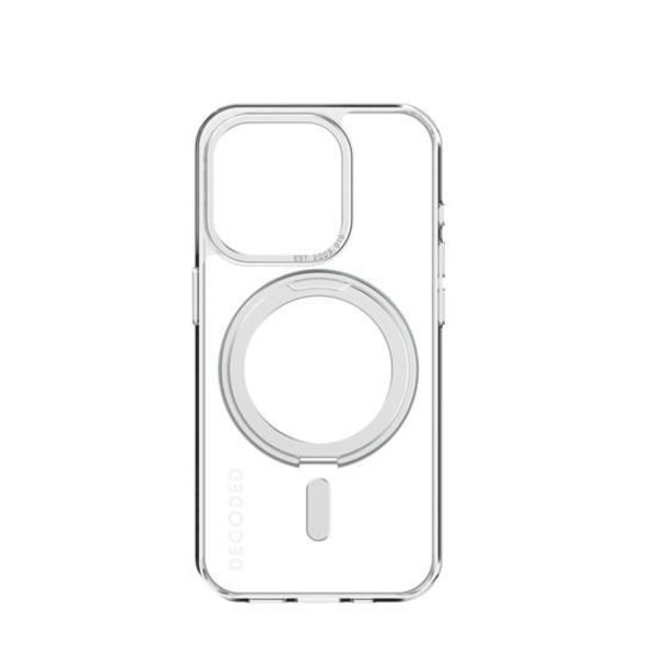 Avkodad Loop Stand Återvunnet plastfodral för iPhone 15 Pro Clear