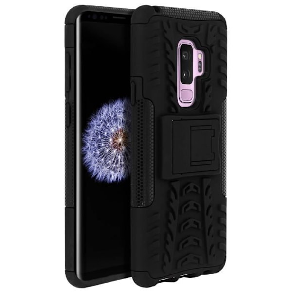 Coque - Samsung - Galaxy S9 Plus - Stötsäker - Inbyggt stöd - Svart Svart