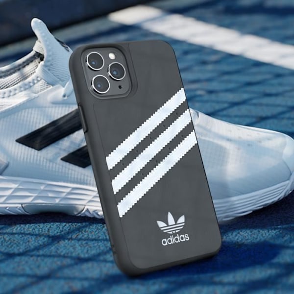 Cover til iPhone 11 Pro Max Raised Edges 3 Stripes Adidas Hvid/Sort