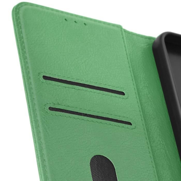 Suojakuori Samsung Galaxy A15:lle - AVIZAR - Chesterfield - Lompakko ja videoteline - Vihreä Grön