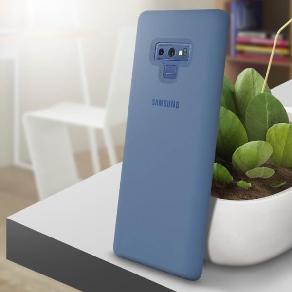 Coque - Samsung - Galaxy Note 9 - Silikone - Soft Touch - Sort/Blå Svart blå