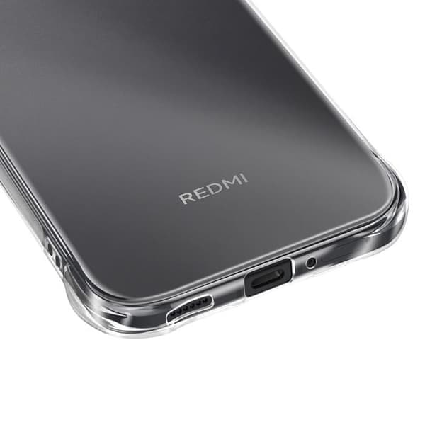 Silicone Cover til Redmi 17 med Forstærkede Hjørner Transparent Vit