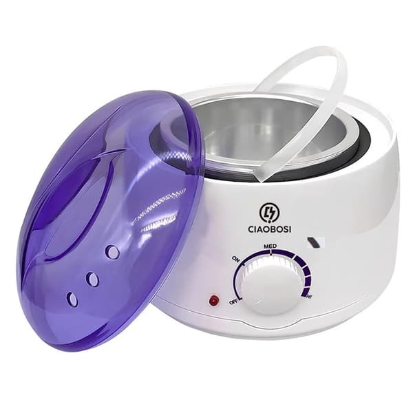 Elvärmare för vax - AVIZAR - 100W - 500ml - Multifunktion - Vit Vit