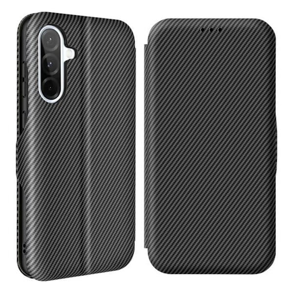 Carbon Case for Samsung Galaxy A36 Card Holder Anti-RFID Support Black Svart