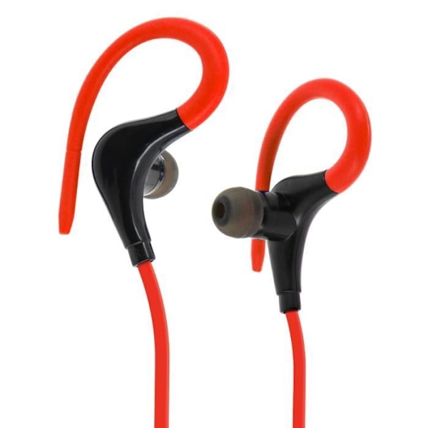 Sporthörlurar - AVIZAR - Röd - Bluetooth - In-ear - Fjärrkontroll + Mikrofon Röd
