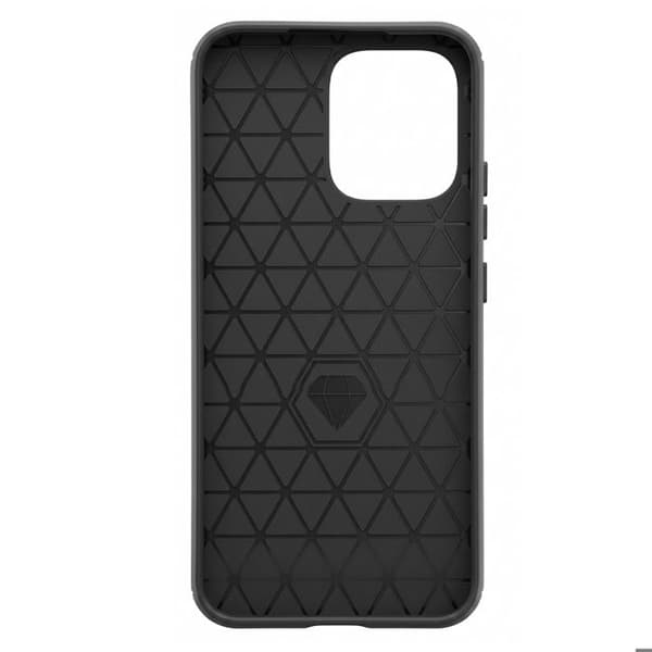 Cover til Oppo A6 Pro Carbon Effekt Blød Beskyttelse Stødabsorberende Sort Svart