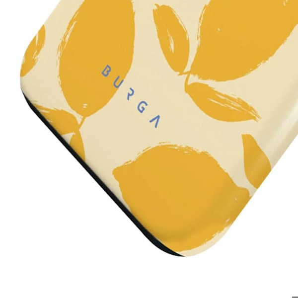 Coque til iPhone 15 Pro Max Elegant Mønster Lemon Tart Burga Gul Gul