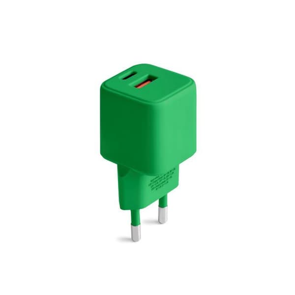Väri-USB-A + USB-C PD 30W seinälaturi CLS30-AC-04 Xgreen