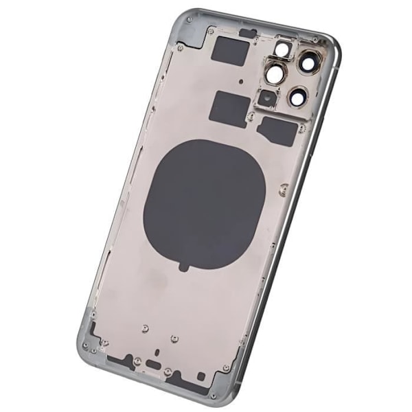 iPhone 11 Pro Max chassis med sølv erstatning bagglas - AVIZAR - Grå - Vægt: 0 g. Grå