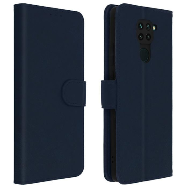 Xiaomi Redmi Note 9 Fodral Heltäckande Korthållare Stativ Funktion Blå Blå Blå