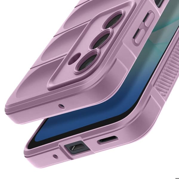 Silikonskal - AVIZAR - Samsung Galaxy A17 - Rosa - Soft-Touch - Texturerad Design Rosa