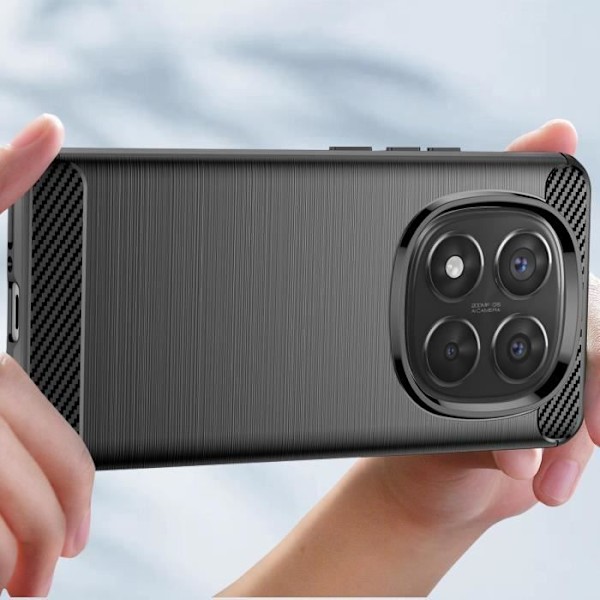 Xiaomi Redmi Note 14 Pro ja 14 Pro Plus Musta Silikoni Kuori Svart