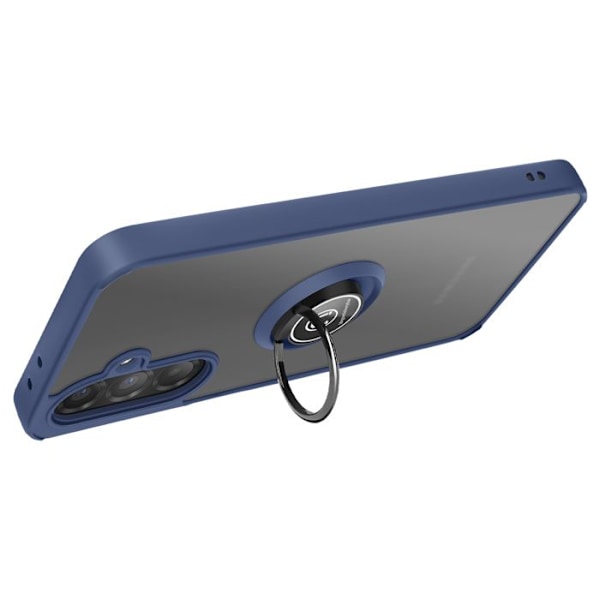 Coque för Samsung Galaxy A56 Med Magnetring Transparent Baksida Blå Natt Blå