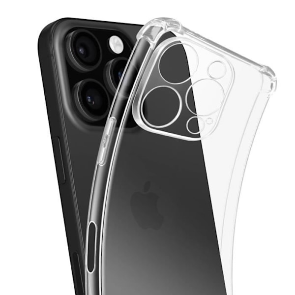 Stötsäker Skal för iPhone 16 Pro Max Med Förstärkta Hörn Mayaxess Transparent Transparent
