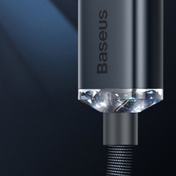USB til Lightning-kabel - BASEUS - 1,2m - 2,4A - Kompatibel med iPhone 13/12/11 - Sort Sort