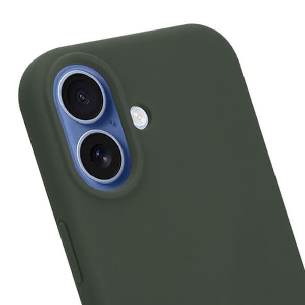 MagSafe-skal för iPhone 17 i silikon, Velvet Smoothie Tactical, mörkgrå Grå