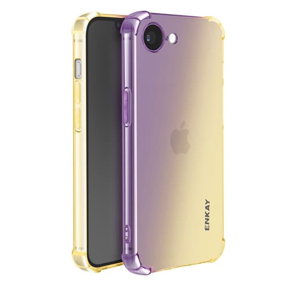 Silikone Cover - iPhone 16e - Guldfade - Airbag Drop Beskyttelse - Stødresistens Gul