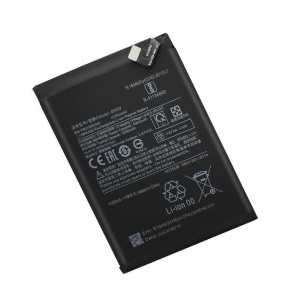 Udskiftningsbatteri Xiaomi Redmi Note 10 og 10S 4900mAh BN59 Sort