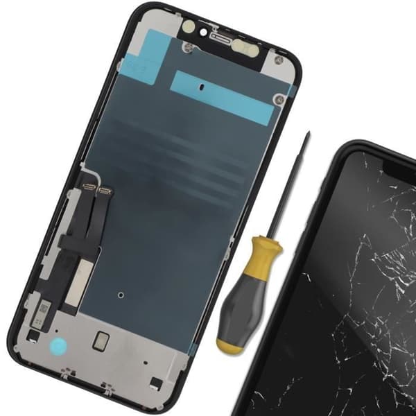Fuld HD LCD-skærm - AVIZAR - iPhone 11 - LTPS-teknologi - Sort - Erstatning Svart