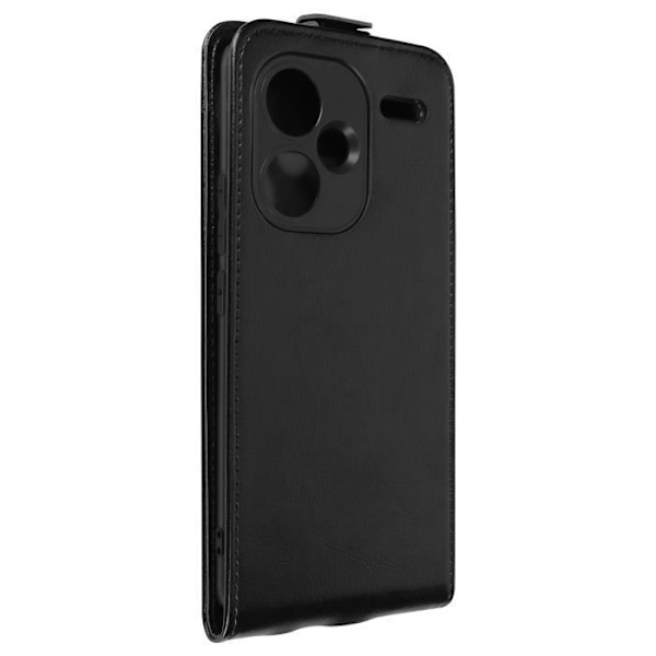 AVIZAR Suojakuori Xiaomi Redmi Note 13 Pro Plus -puhelimelle - Musta - Pystysuuntainen läppä korttipidikkeellä - Täysi suoja Svart