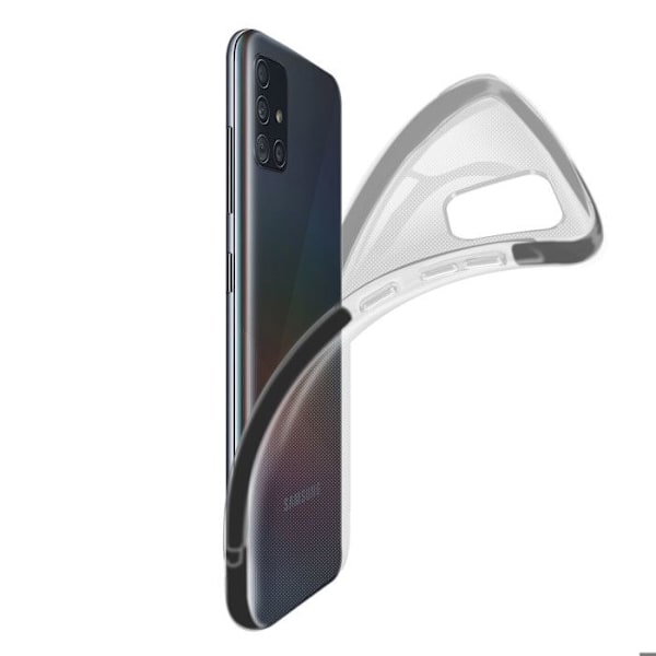 Coque Galaxy A51 Skydd Flexibla Förstärkta Hörn Akashi Svart Svart