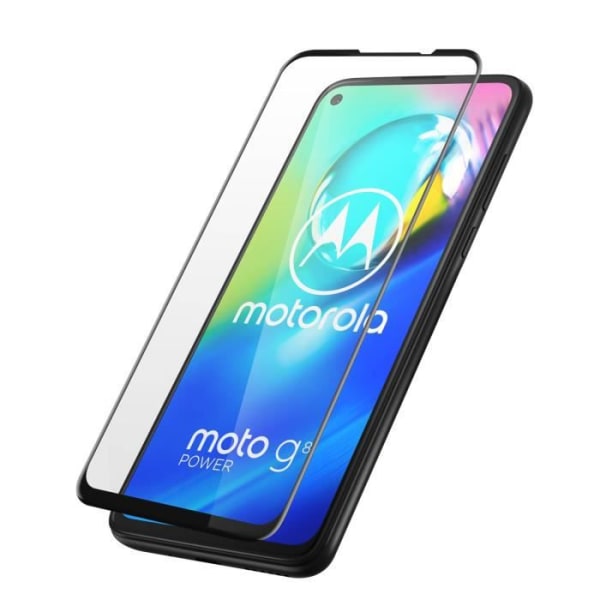 Film Motorola Moto G8 Power Tempered Glass 9H Full Adhesion Outline Svart